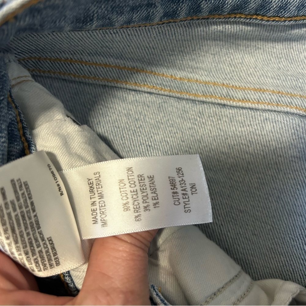 AGOLDE Sophie Jeans High Rise Light Wash  Skinny Denim Size 27 EUC​​​​​​ - Picture 7 of 10